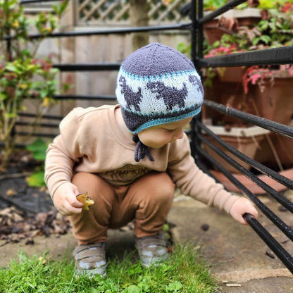 Dino Warm Ears Hat Knitting Pattern