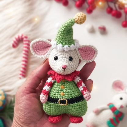 Festive Crochet Mice Pattern