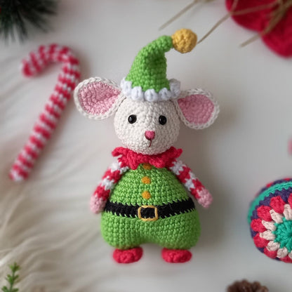 Festive Crochet Mice Pattern