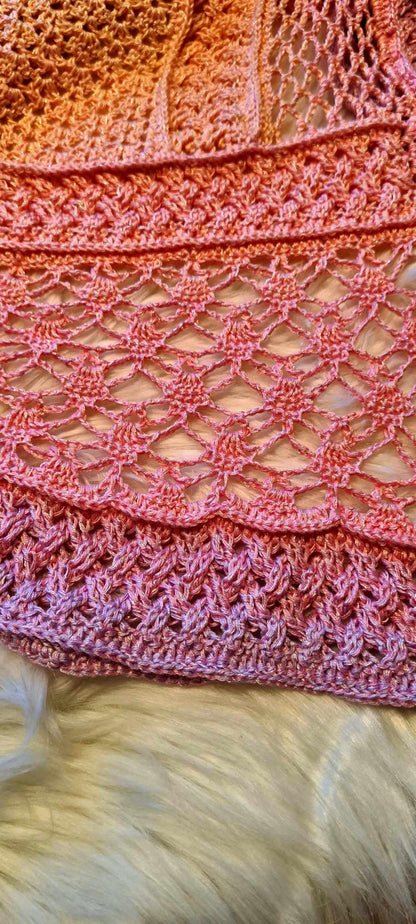 Sunset Breeze Scarf Crochet Pattern