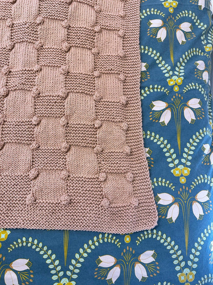 Cozy Bobble Baby Blanket Knitting Pattern