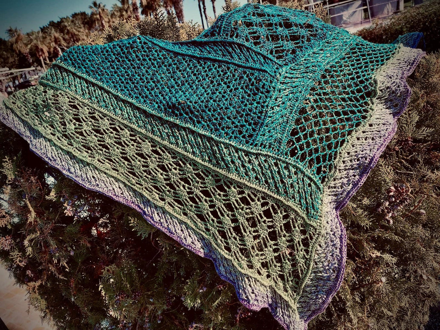 Sunset Breeze Scarf Crochet Pattern
