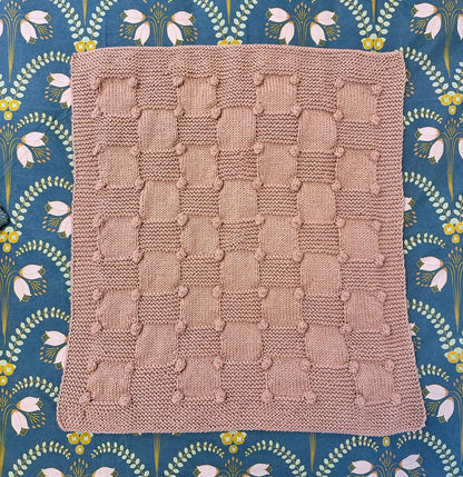 Cozy Bobble Baby Blanket Knitting Pattern