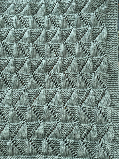Cozy Zig-Zag Baby Blanket Knitting Pattern