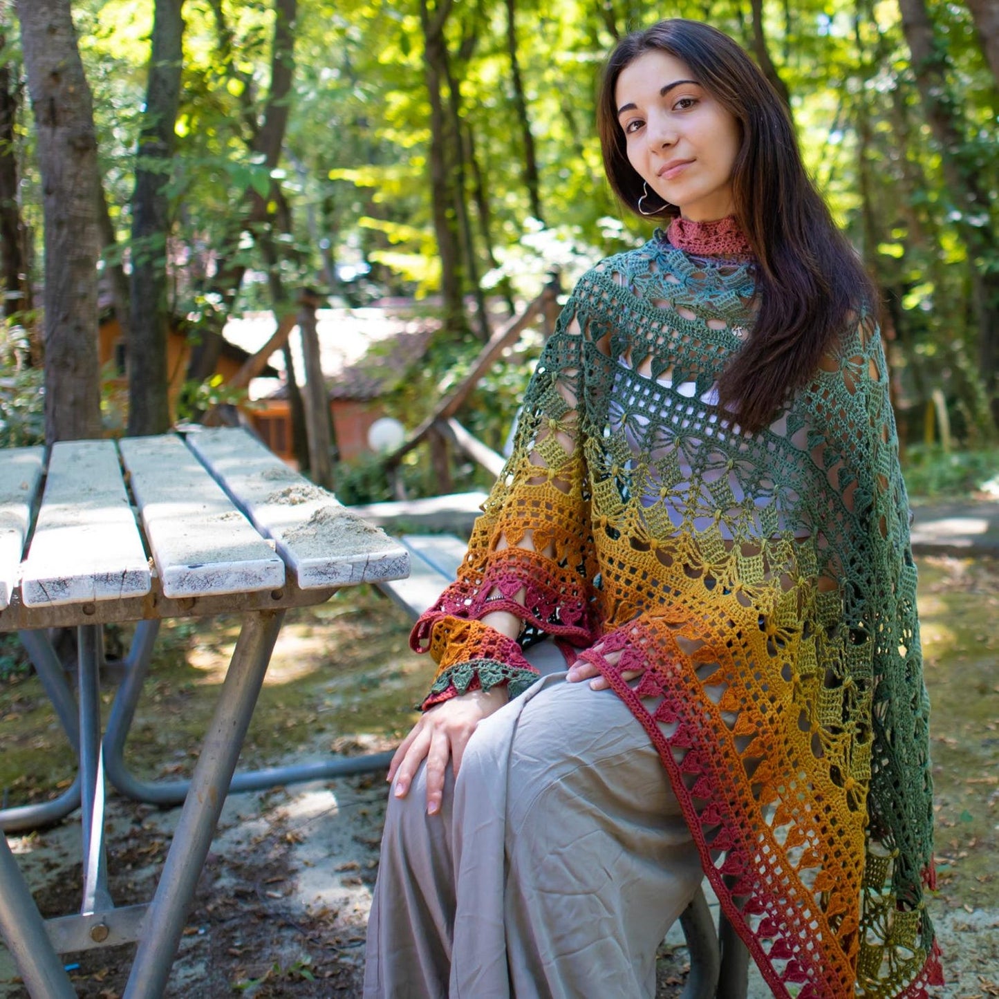 Mountain Shawl Crochet Pattern