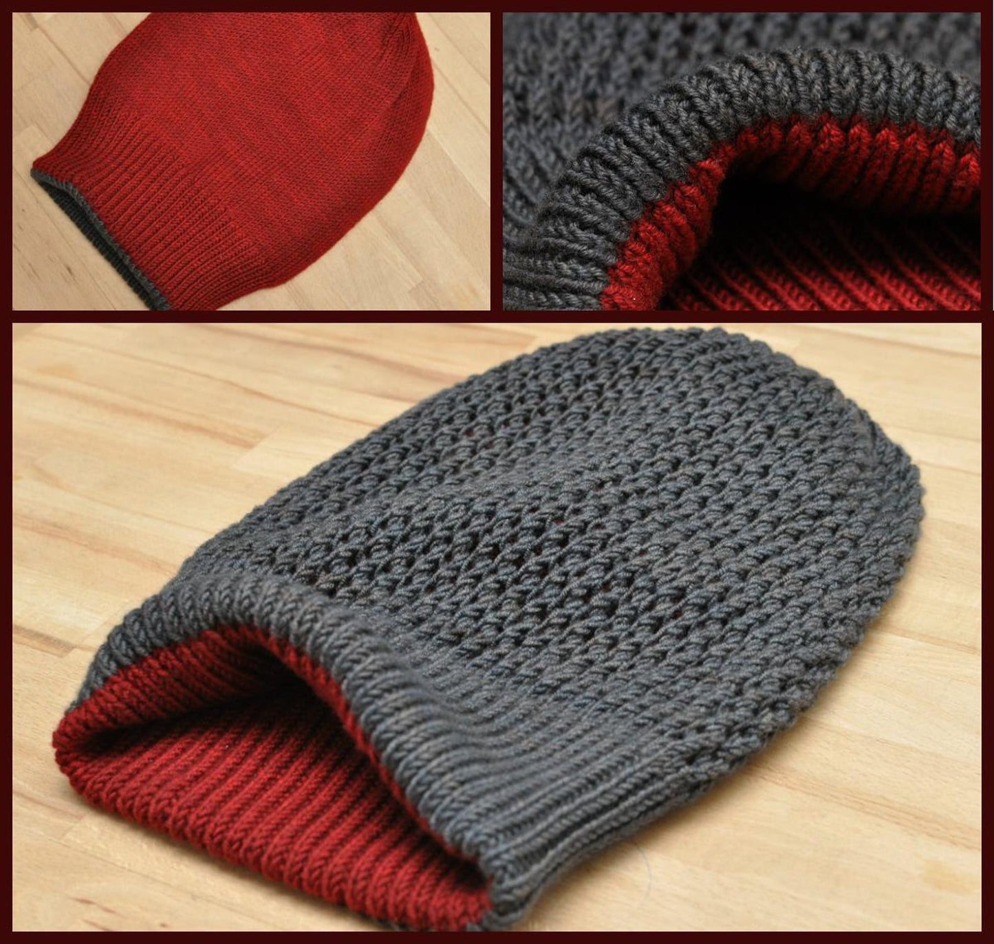 Cozy Reversible Hat Knitting Pattern