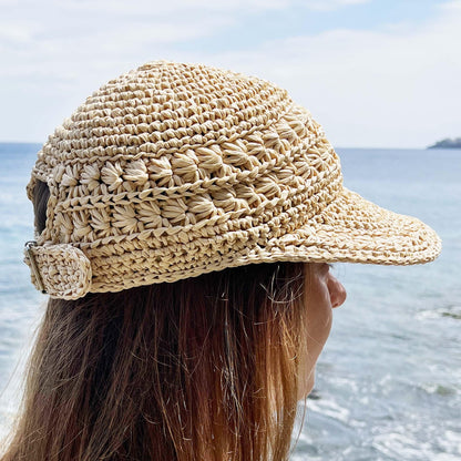 Floral Baseball Cap Crochet Pattern