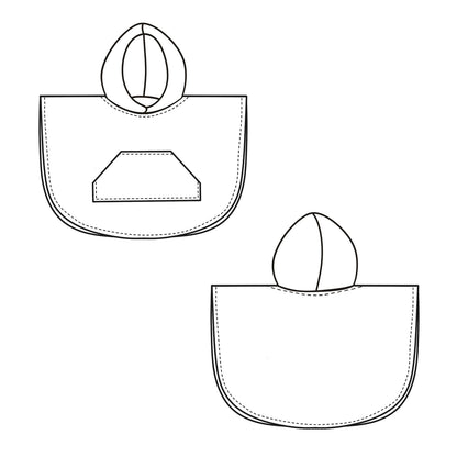 Hooded Child Poncho Sewing Pattern