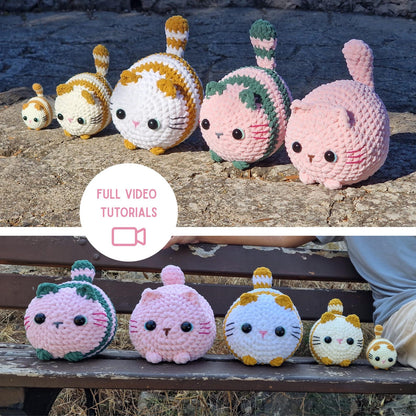 Cute Ball Cat Crochet Pattern