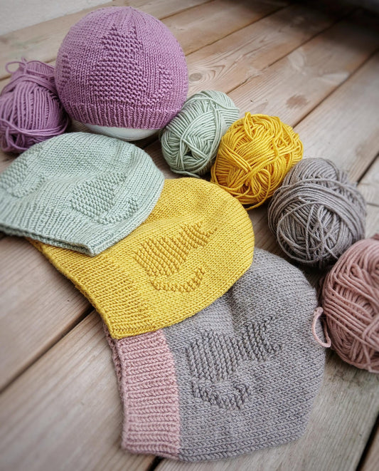 Cozy Cat Family Hat Knitting Pattern