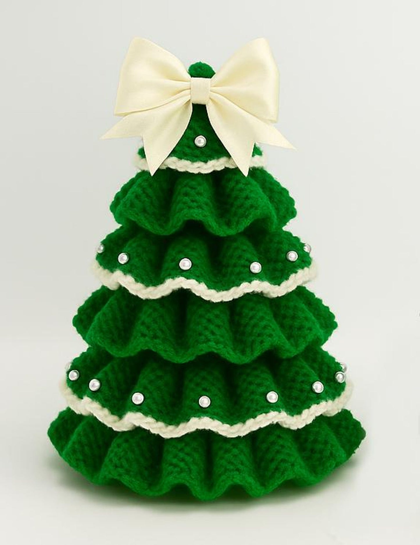 Ruffled Tree Décor Knitting Pattern