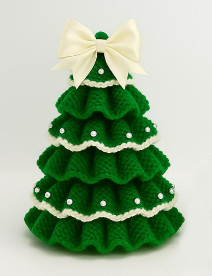 Ruffled Tree Décor Knitting Pattern