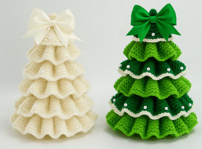Ruffled Tree Décor Knitting Pattern