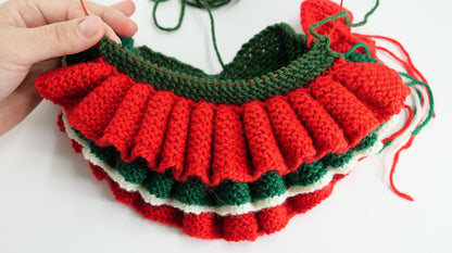 Ruffled Tree Décor Knitting Pattern