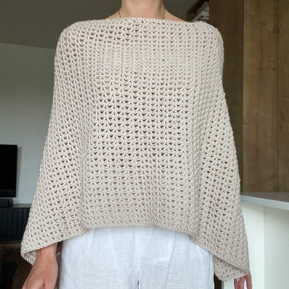 Two-Way Cozy Poncho Crochet Pattern