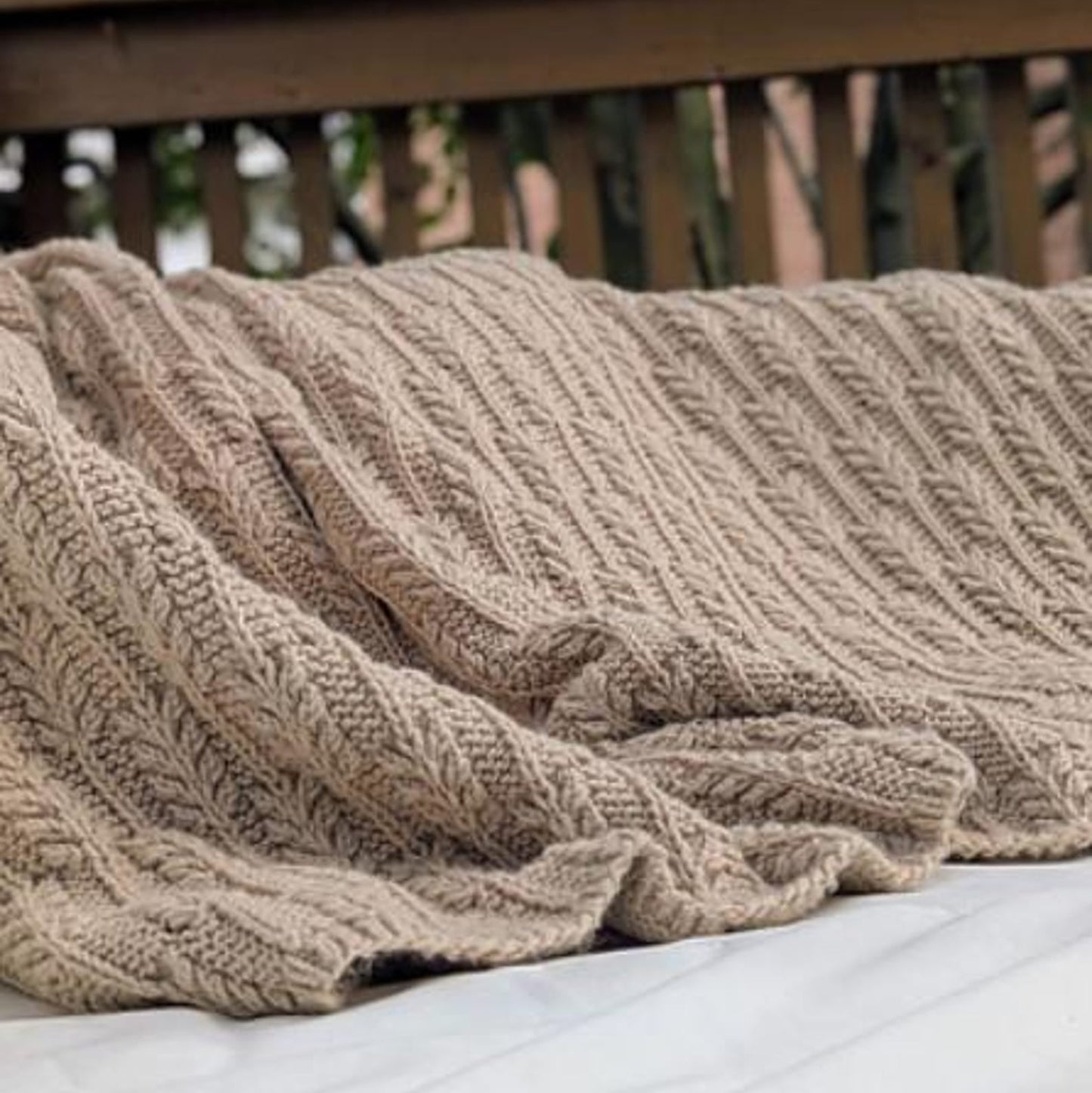 Calm Fields Blanket Knitting Pattern