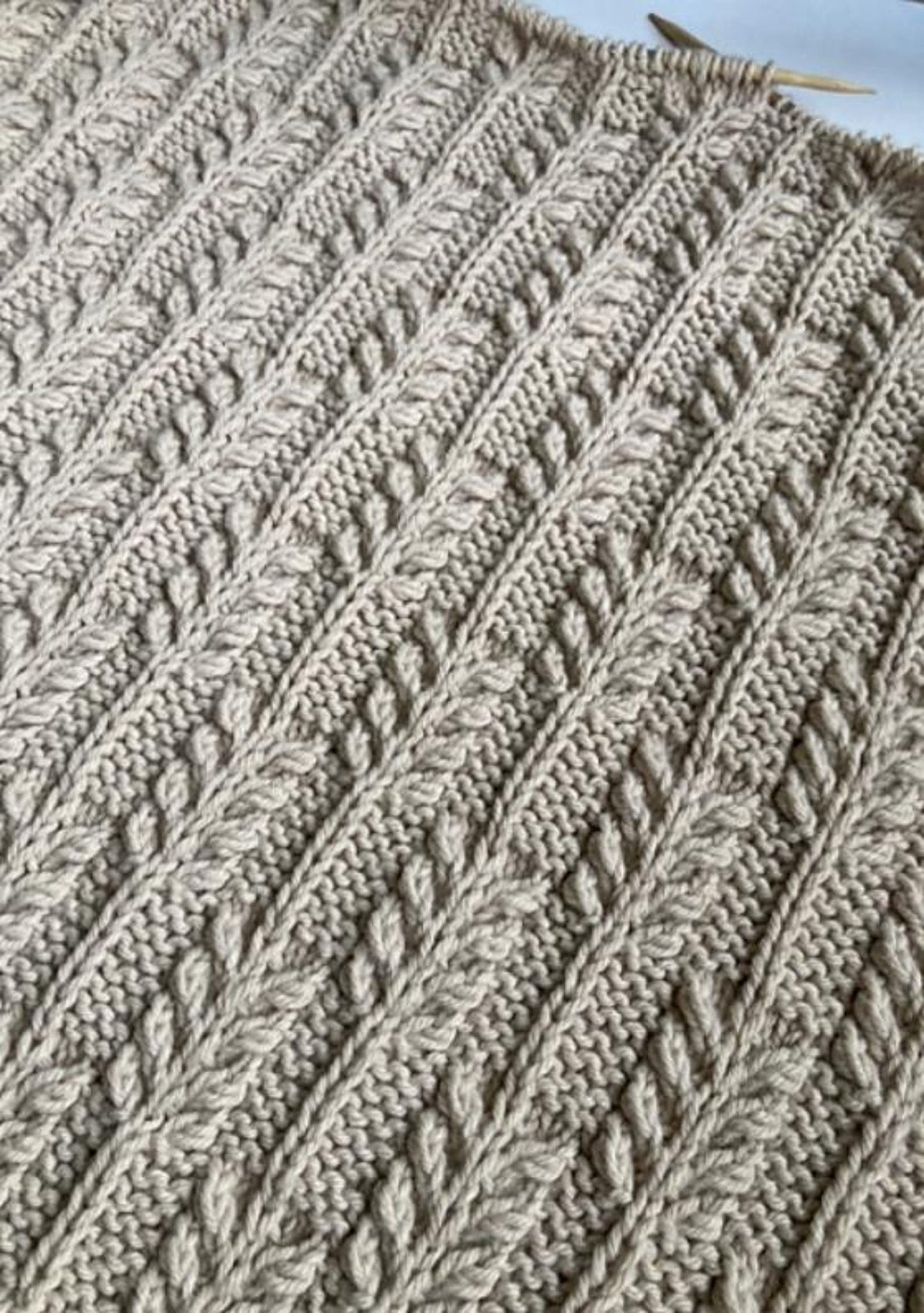 Calm Fields Blanket Knitting Pattern
