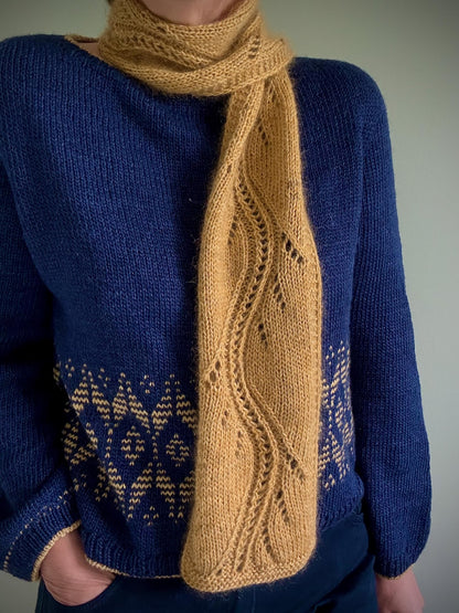Honey Hug Scarf Knitting Pattern