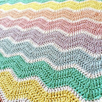 Cozy Ripple Baby Blanket Crochet Pattern