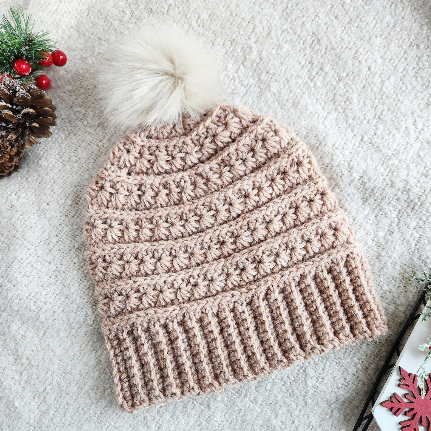 Cozy Ridge Beanie Crochet Pattern