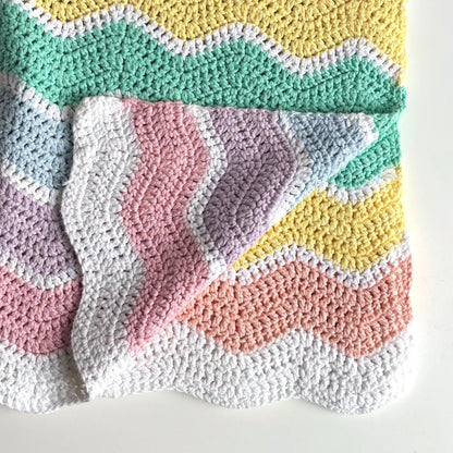 Cozy Ripple Baby Blanket Crochet Pattern