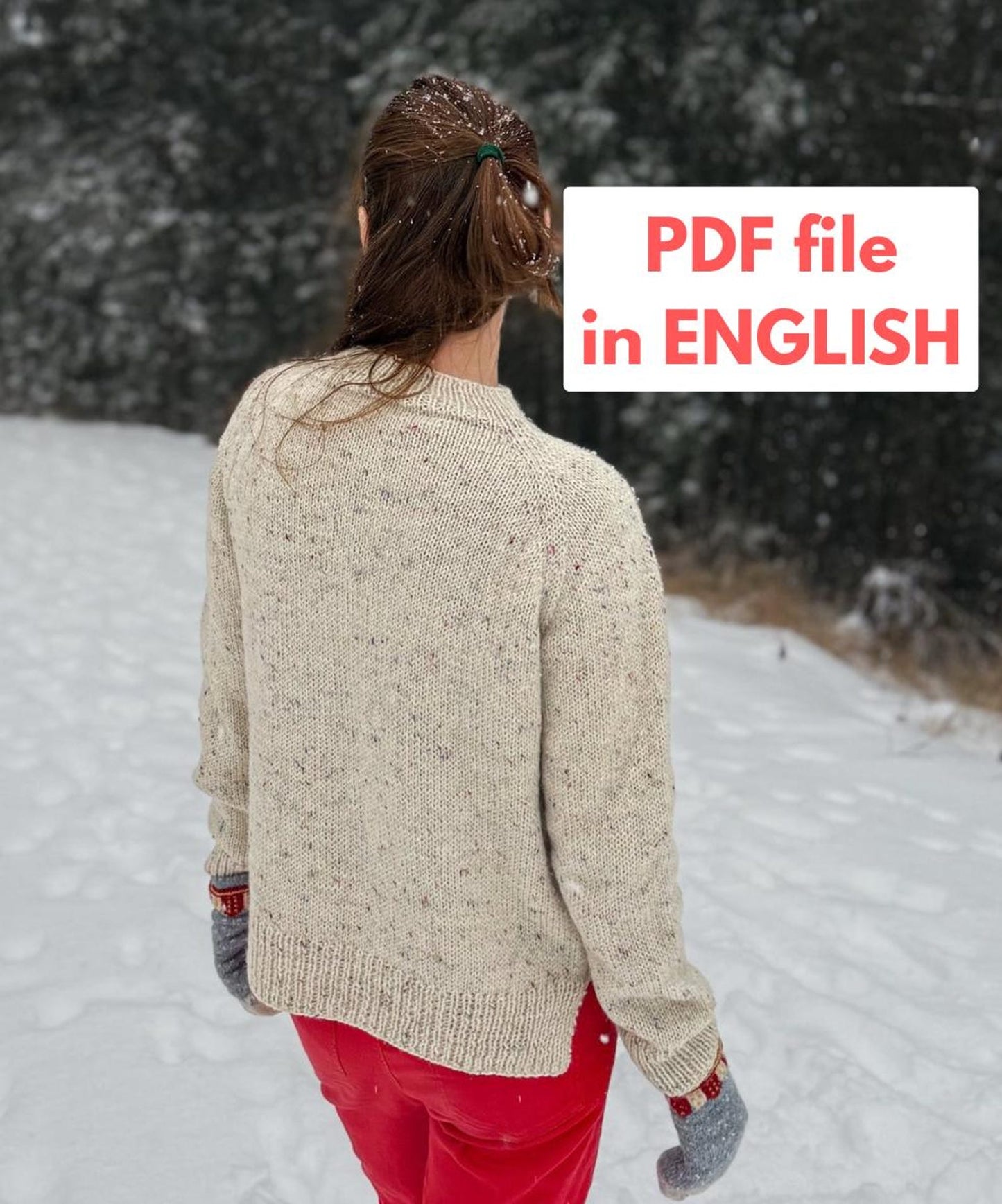 CozyFit Raglan Sweater - Knit Pattern