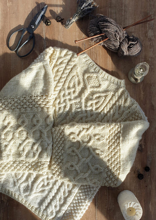 Aran sweater knitting pattern