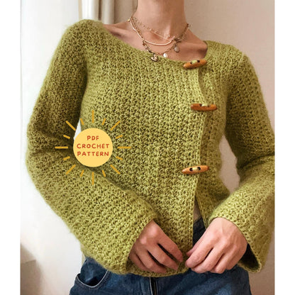 Cozy Curve Cardigan Crochet Pattern