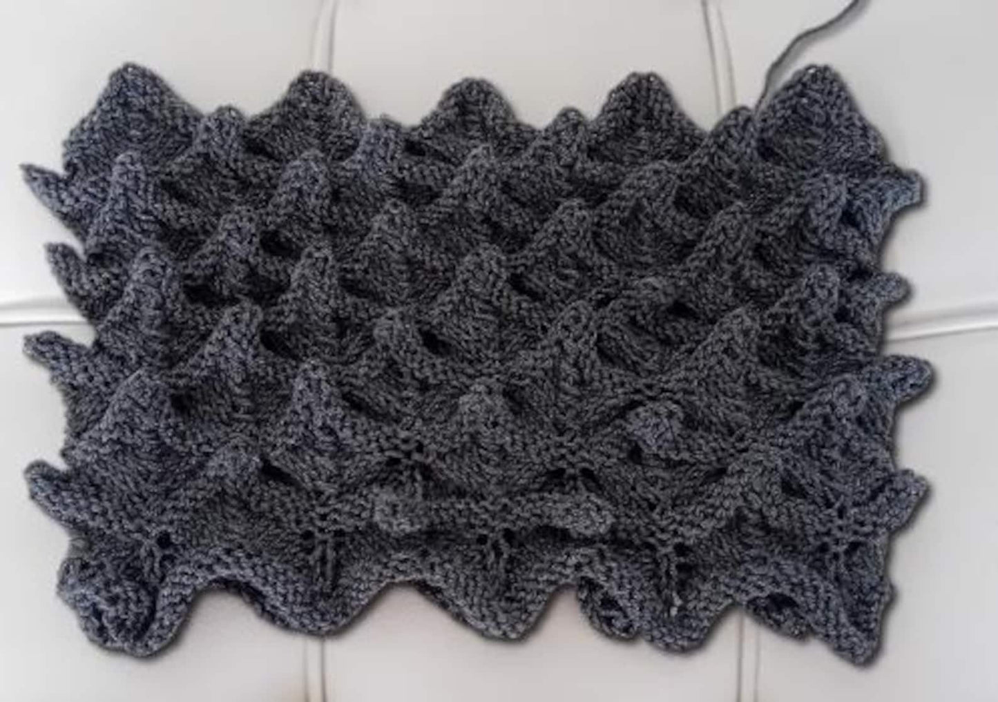 Cozy Ruffle Cowl Knitting Pattern