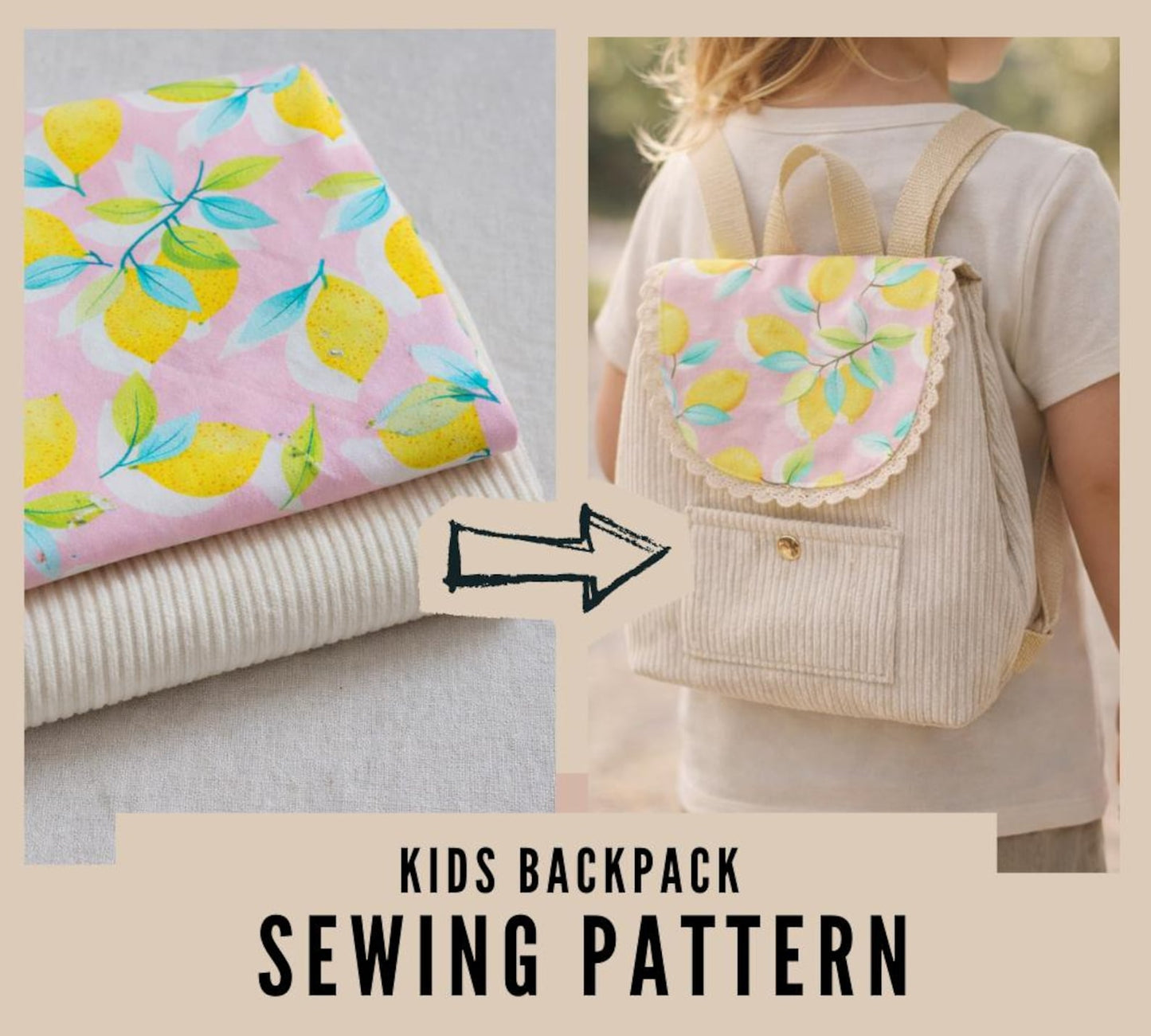 Kids Backpack - Sewing Pattern