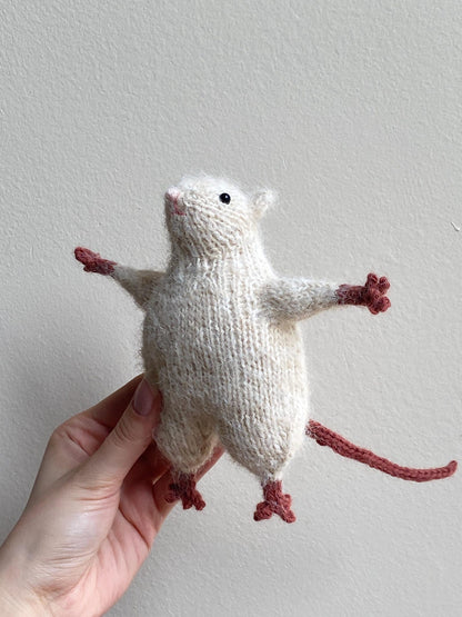 Fuzzy Rat Friend Knitting Pattern