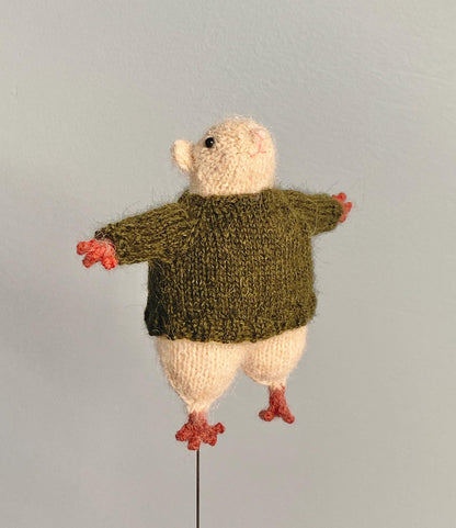 Fuzzy Rat Friend Knitting Pattern
