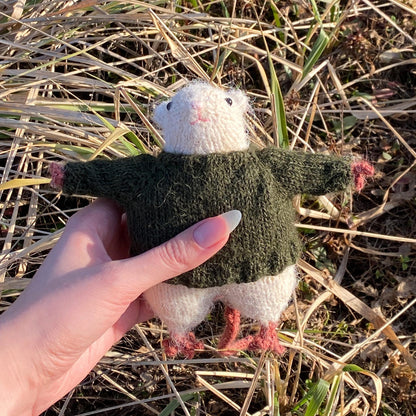 Fuzzy Rat Friend Knitting Pattern