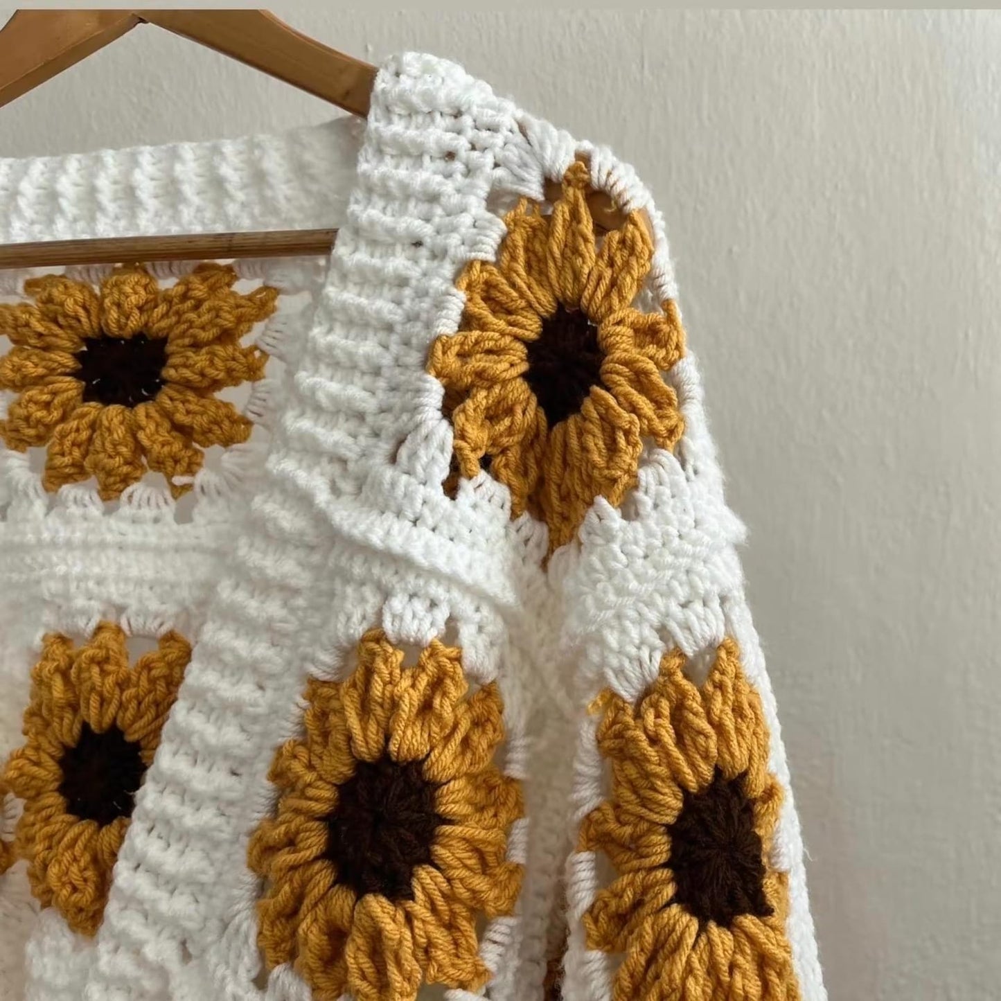 Sunflower Crochet Cardigan Pattern