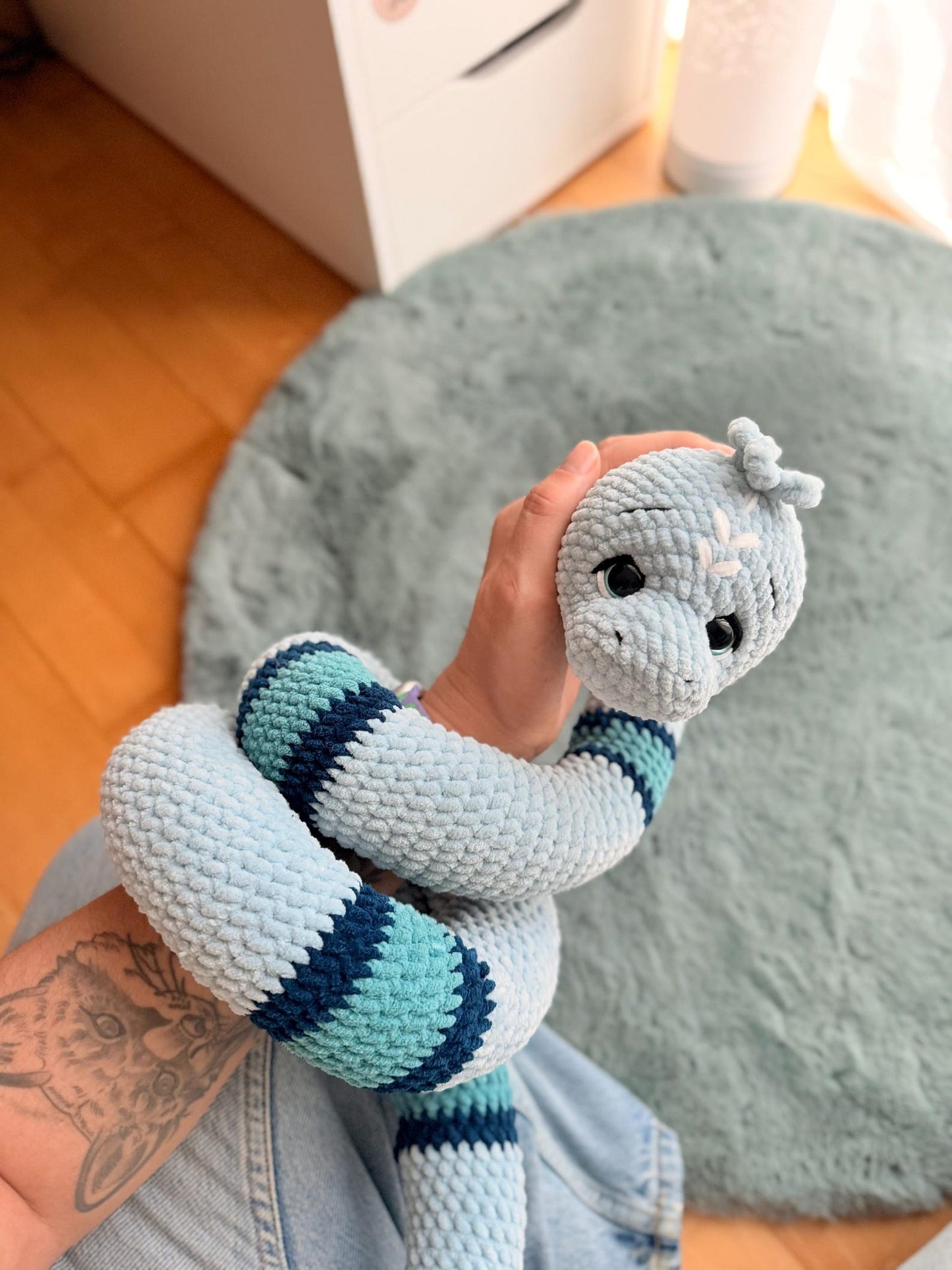 Cuddly Snakey- Crochet Pattern