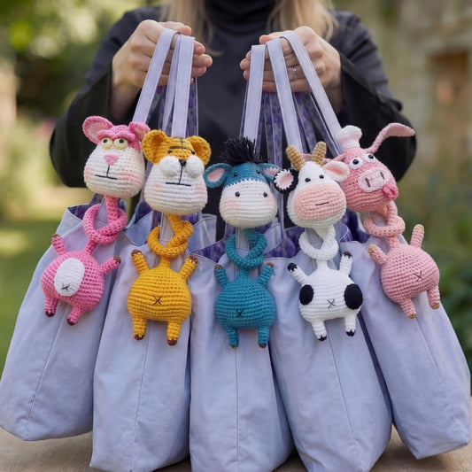 5 Long Neck Animal Charms Crochet Pattern
