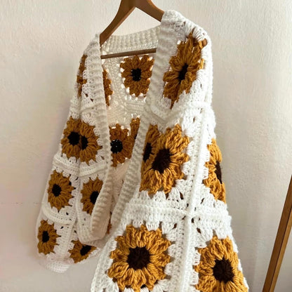 Sunflower Crochet Cardigan Pattern