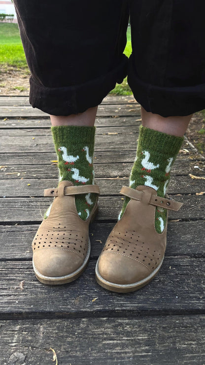 Goosey Cozy Socks Knitting Pattern