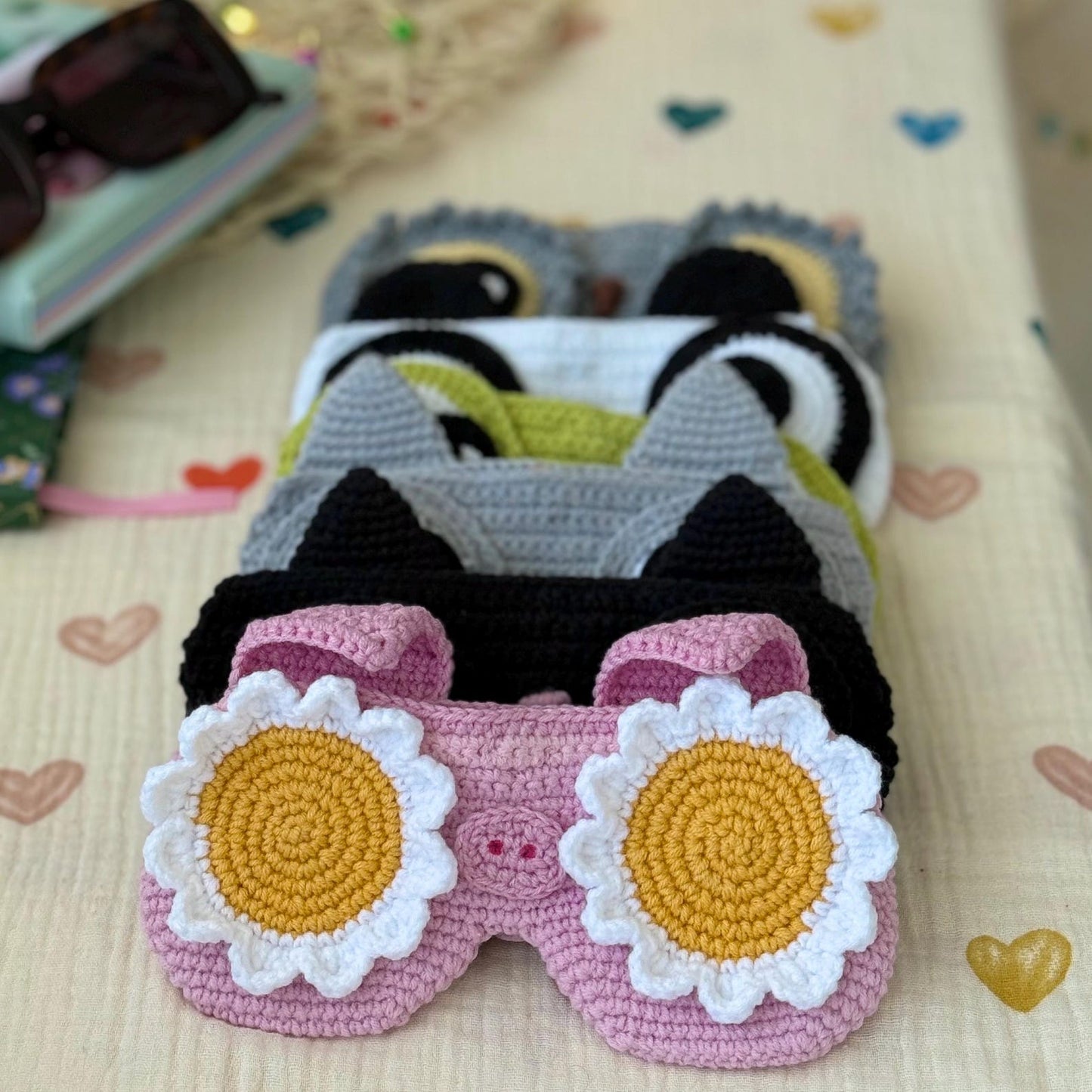 5-in-1 Cute Animal Eyeglass Case Crochet Pattern