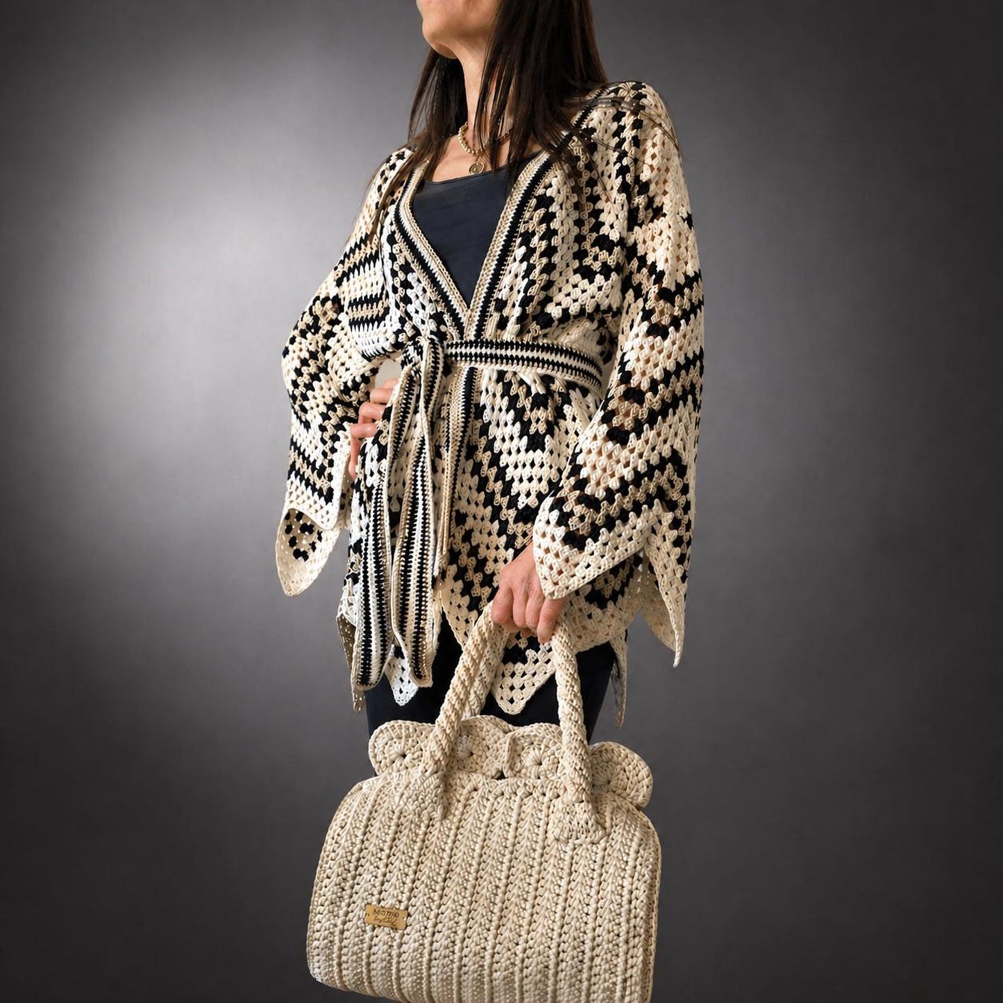 Boho Kimono Wrap - Crochet Pattern