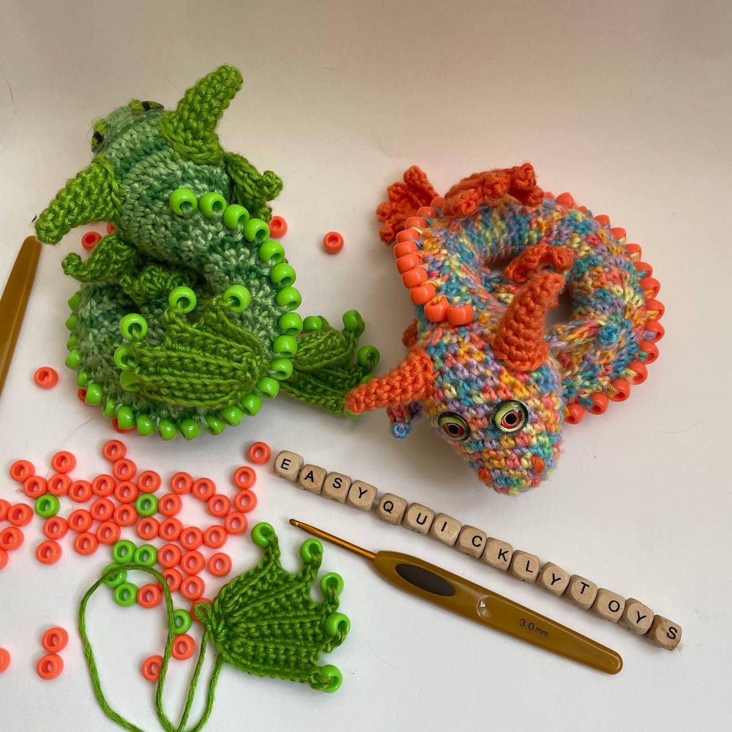 Sensory Fidget Dragon - Crochet Pattern