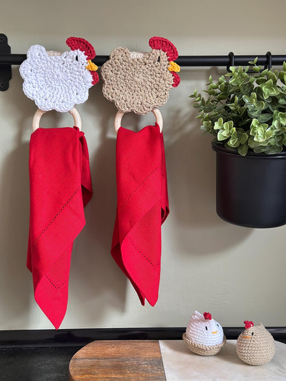 Farmhouse Chick Napkin Holder- Crochet Pattern