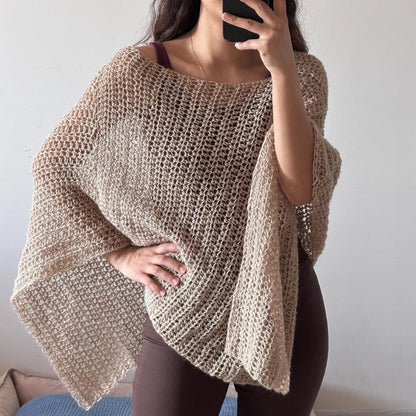 Willow Breeze Poncho - Crochet Pattern