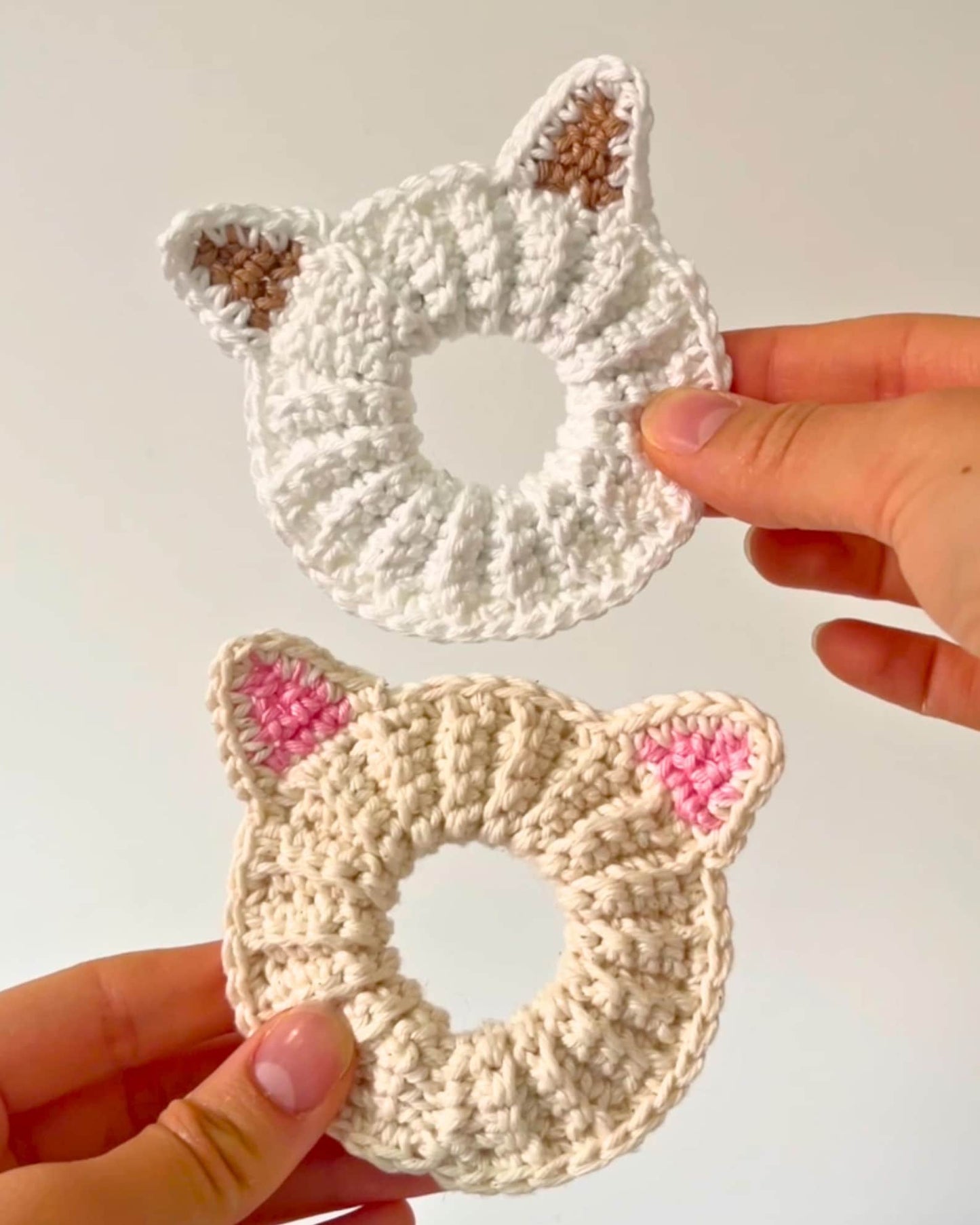 Kitty Hair Scrunchie - Crochet Pattern