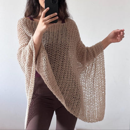 Willow Breeze Poncho - Crochet Pattern