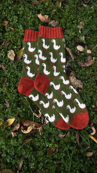 Goosey Cozy Socks Knitting Pattern