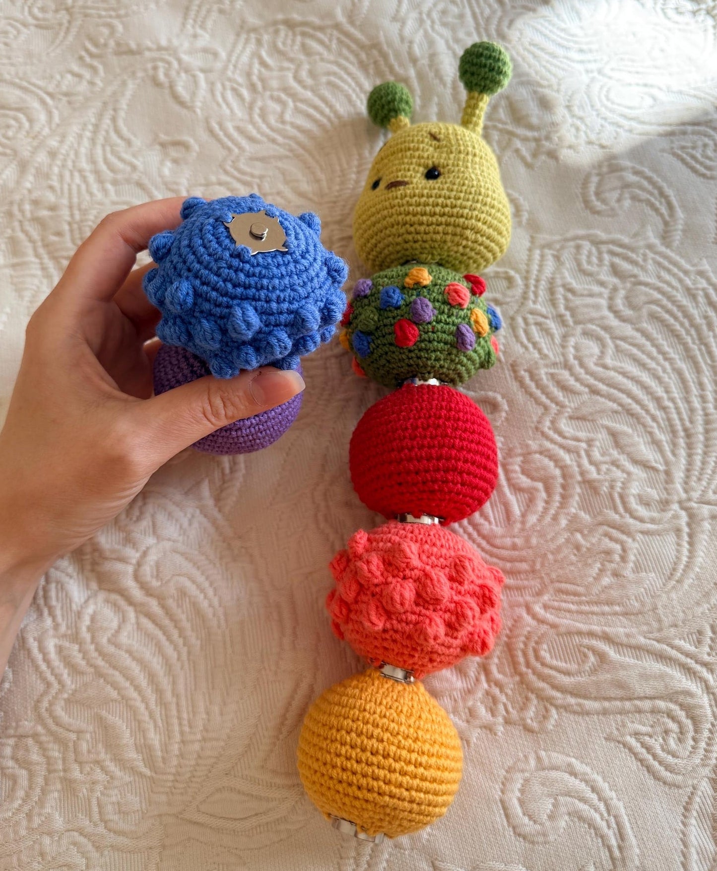 Montessori Caterpillar Crochet Game Pattern