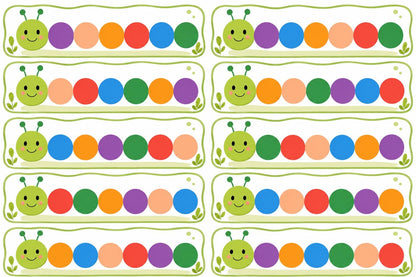 Montessori Caterpillar Crochet Game Pattern