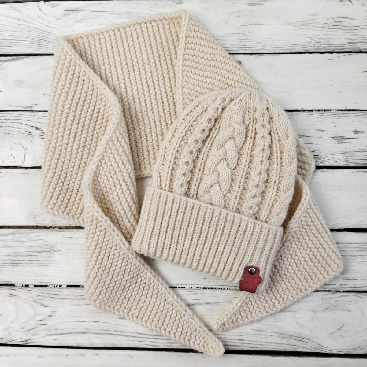 Cozy Aran Beanie Knitting Pattern