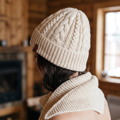 Cozy Aran Beanie Knitting Pattern